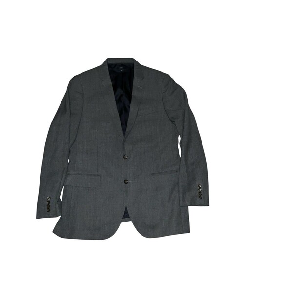 J.Crew Jacket Mens Long 42 L Gray LUDLOW TOLLEGNO 1900 Wool Blazer Sport Coat - Picture 2 of 11